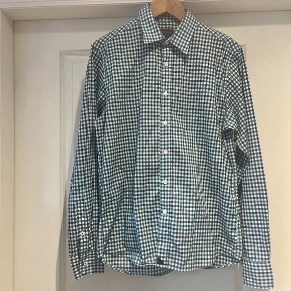 Untuckit Checked Wrinkle-Free Performance Shirt, Size M EUC - Picture 1 of 7